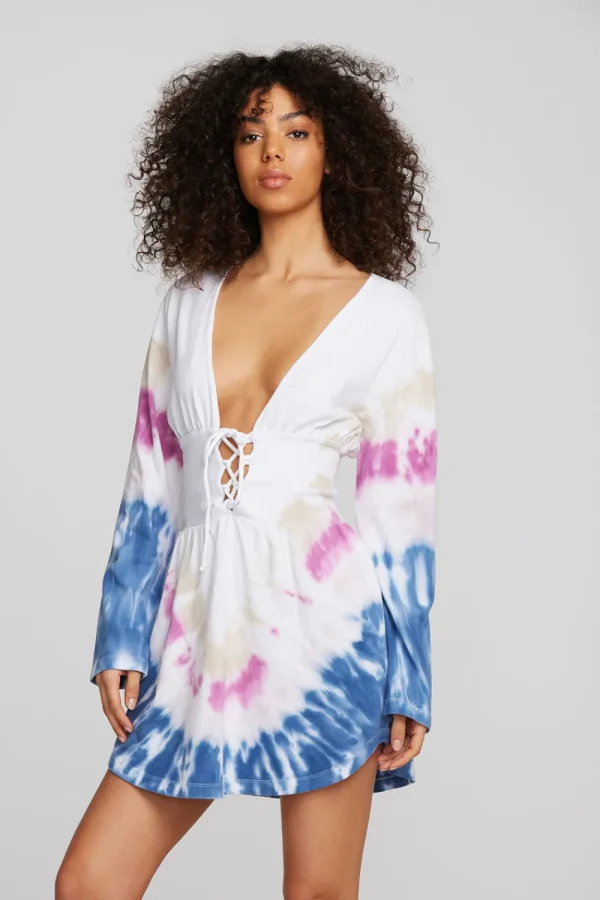 Discount Coast Cotton Jersey Long Sleeve Mini Dress Women Dresses