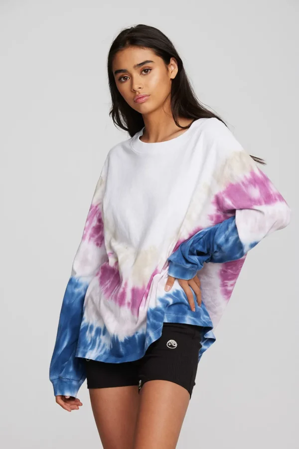 Sale Coast Cotton Jersey Long Sleeve Tee With Blousant Sleeves And Rib Women Tops