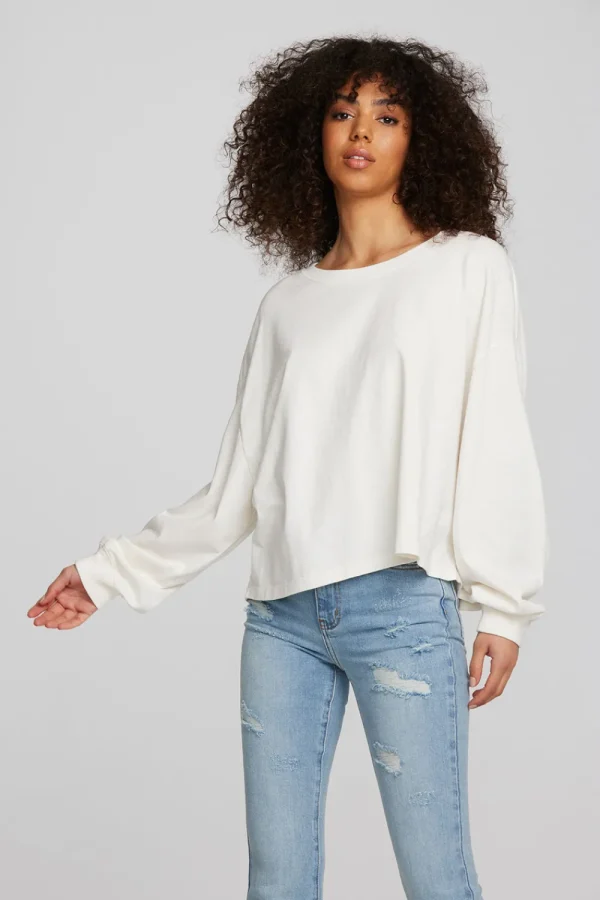 Hot Coast Cotton Jersey Long Sleeve Tee Women Tops