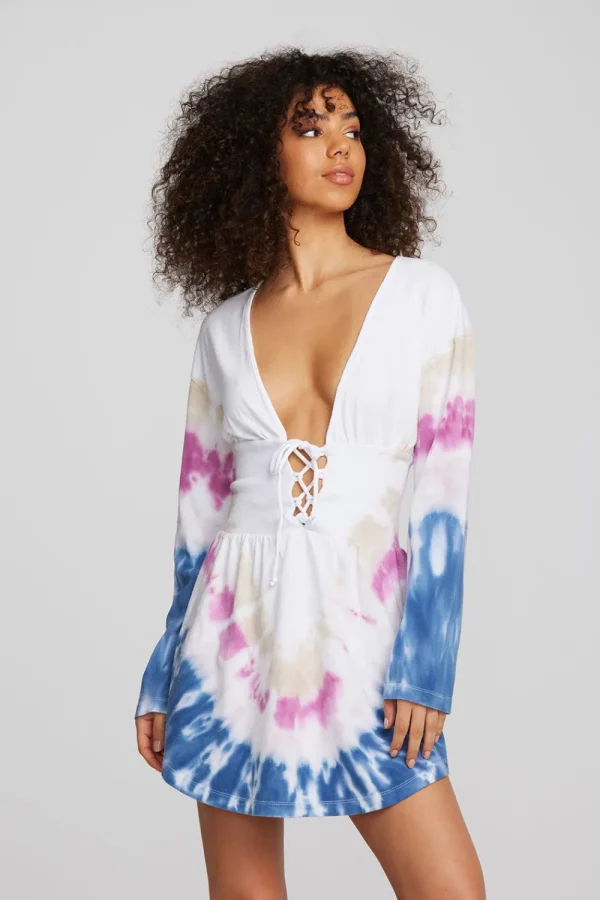Discount Coast Cotton Jersey Long Sleeve Mini Dress Women Dresses
