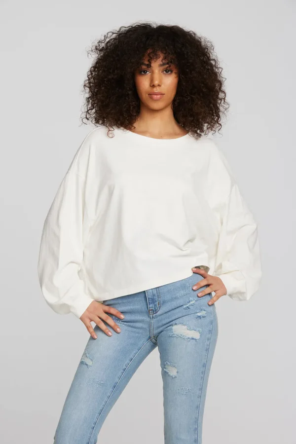Hot Coast Cotton Jersey Long Sleeve Tee Women Tops