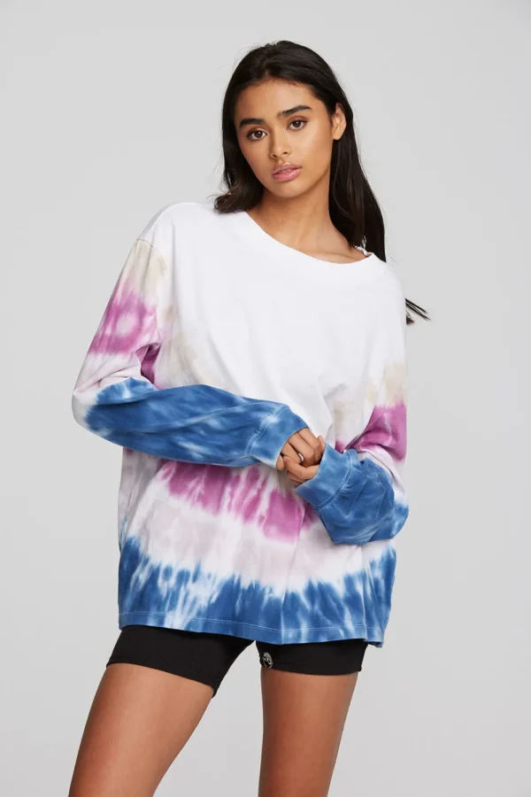 Sale Coast Cotton Jersey Long Sleeve Tee With Blousant Sleeves And Rib Women Tops