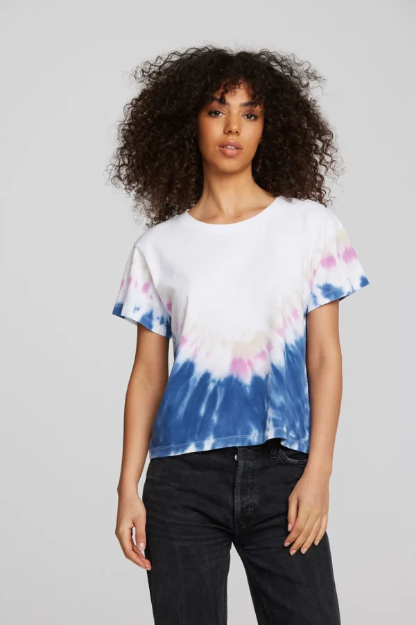 New Coast Cotton Jersey Oversized Crew Neck Tee Women Tops