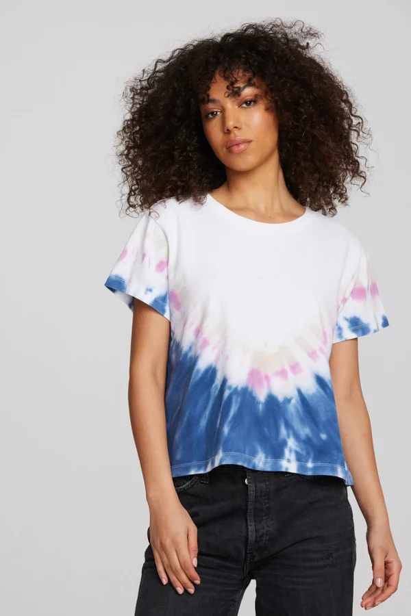 New Coast Cotton Jersey Oversized Crew Neck Tee Women Tops