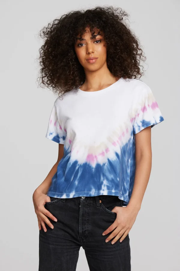 New Coast Cotton Jersey Oversized Crew Neck Tee Women Tops
