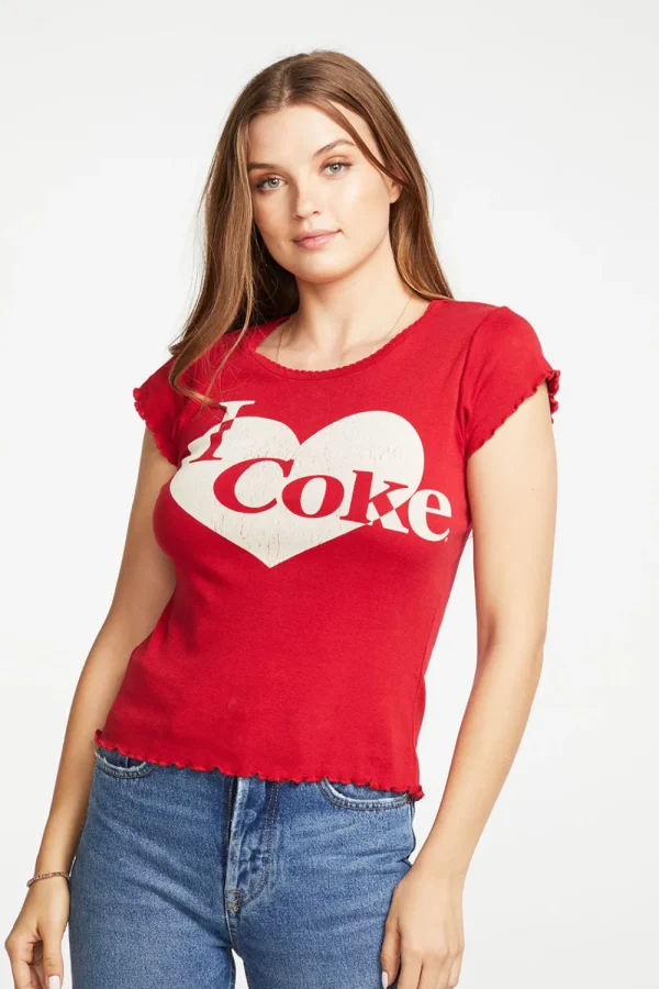 Sale Coca Cola - I Heart Coke Women Tops | Graphics