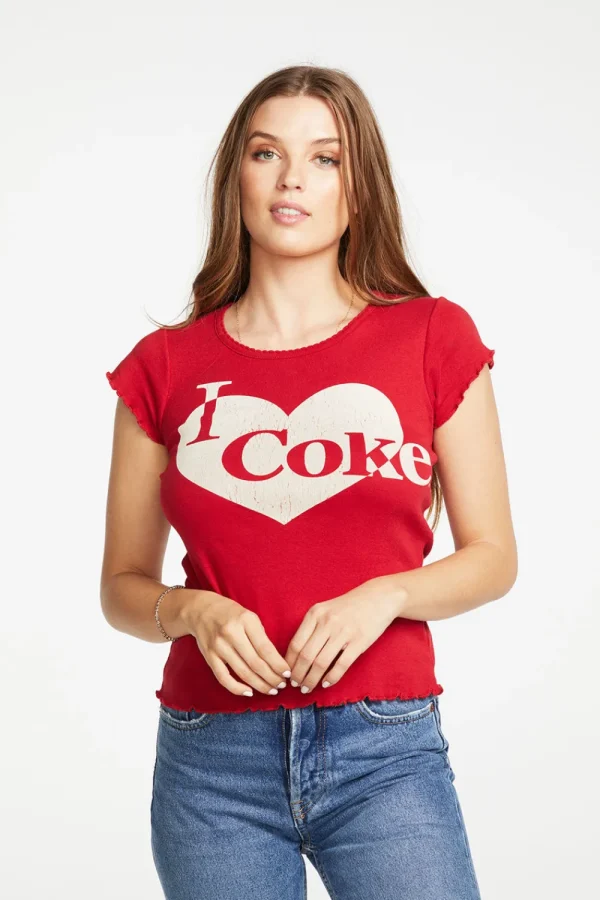 Sale Coca Cola - I Heart Coke Women Tops | Graphics