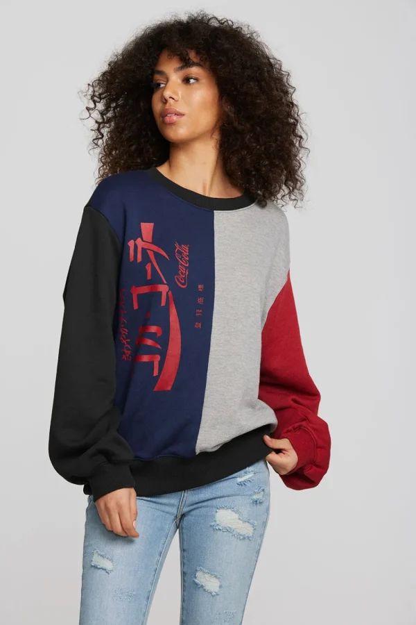 Cheap Coca Cola - Japanese Logo Color Block Women Loungewear | Graphics