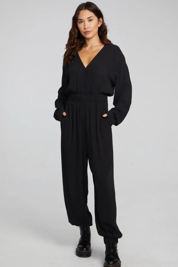 Shop Colette Shadow Black Jumpsuit Women Loungewear | Bottoms