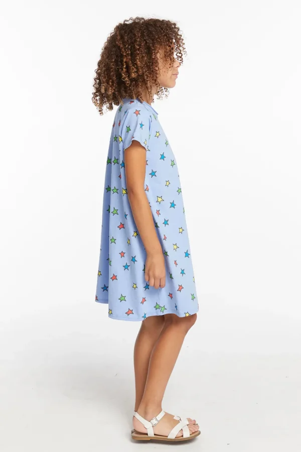 Flash Sale Colored Stars Girls Dress Kids Girls