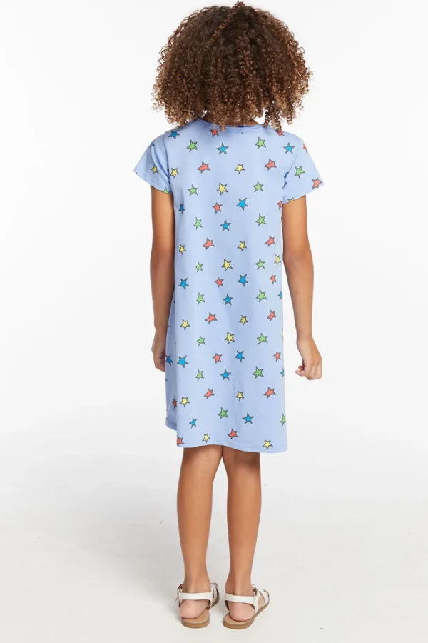 Flash Sale Colored Stars Girls Dress Kids Girls