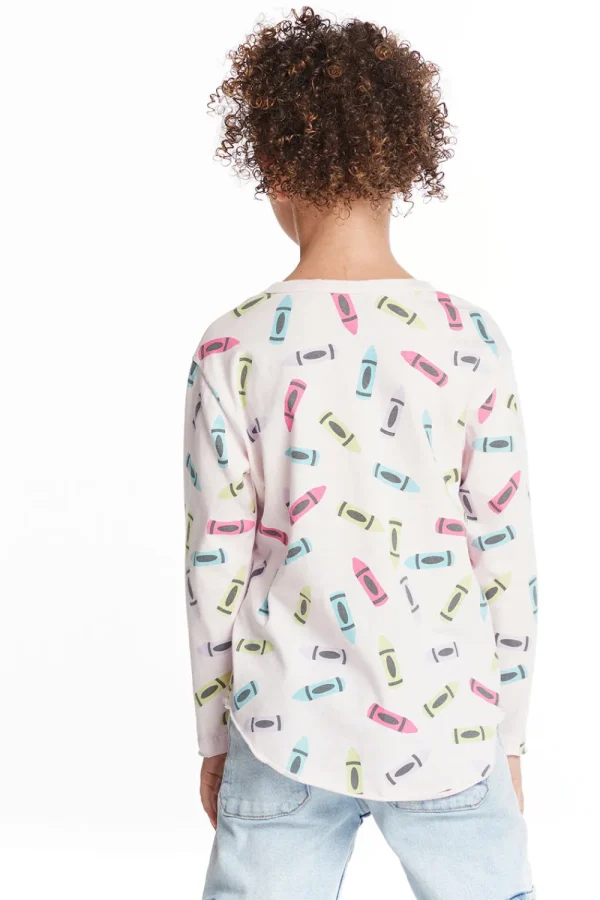 Discount Coloring Time Girls Long Sleeve Kids Girls
