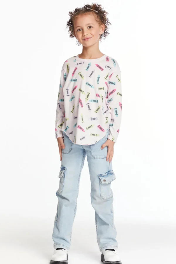 Discount Coloring Time Girls Long Sleeve Kids Girls