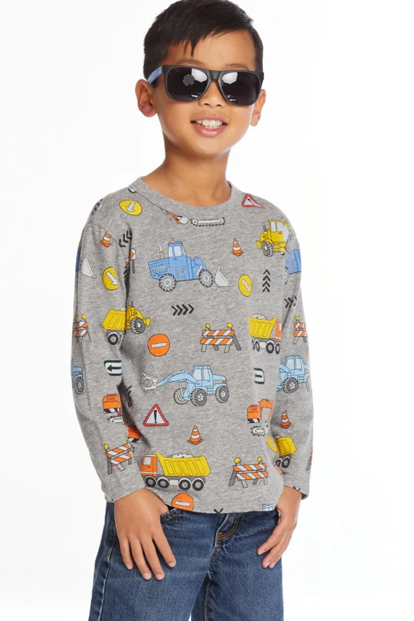 Cheap Construction Zone Long Sleeve Tee Kids/BOY Boys