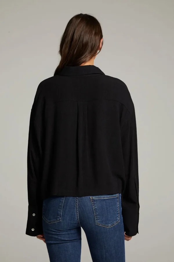 Discount Coral True Black Button Up Top Women Loungewear | Tops