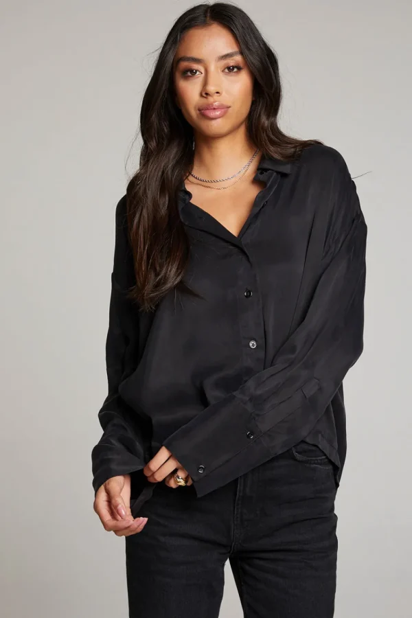 Sale Corall Licorice Button Up Women Loungewear | Tops