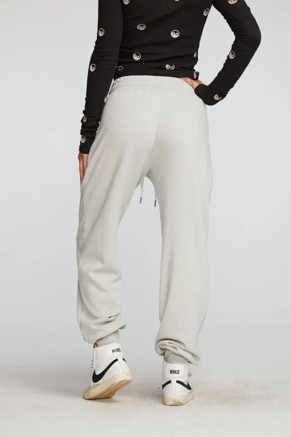 Cheap Cotton Fleece Joggers With Rib And Shoestring Tie Women Bottoms