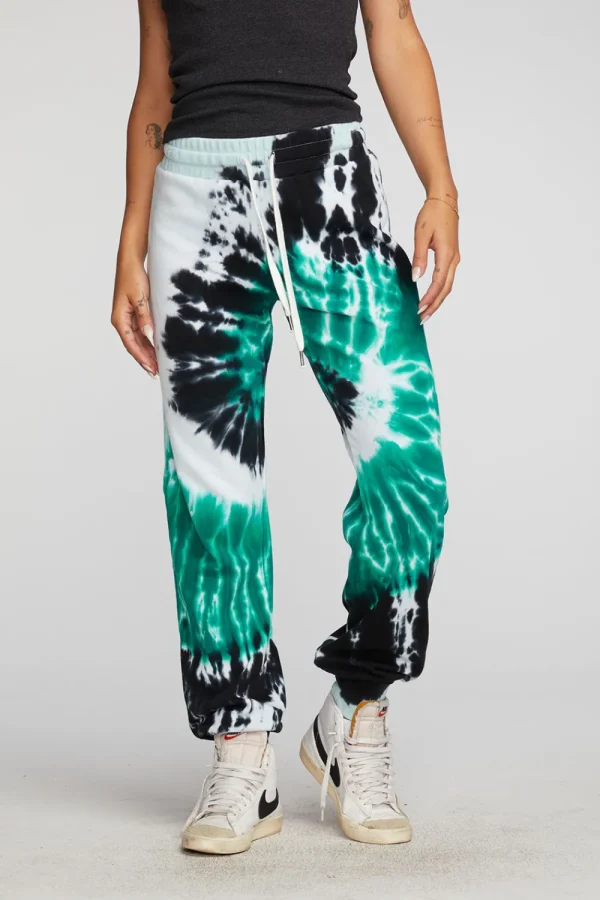 New Cotton Fleece Joggers With Rib And Shoestring Tie Women Bottoms