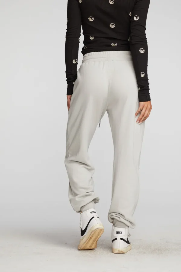 Cheap Cotton Fleece Joggers With Rib And Shoestring Tie Women Bottoms