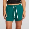 Hot Cotton Fleece Shorts With Shoestring Tie Women Bottoms