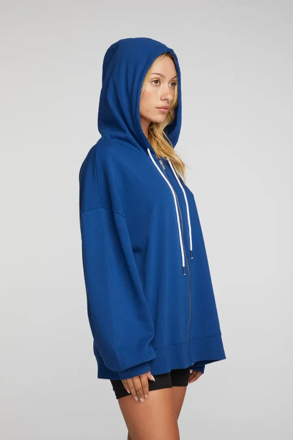 Sale Cotton Fleece Zip Up Hoodie Women Outerwear | Tops