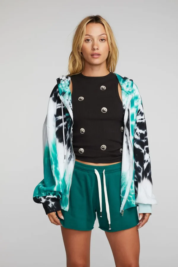 Clearance Cotton Fleece Zip Up Hoodie Women Outerwear | Tops