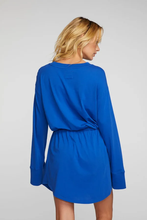 Sale Cotton Jersey Mini Dress With Wide Sleeves Women Loungewear | Dresses