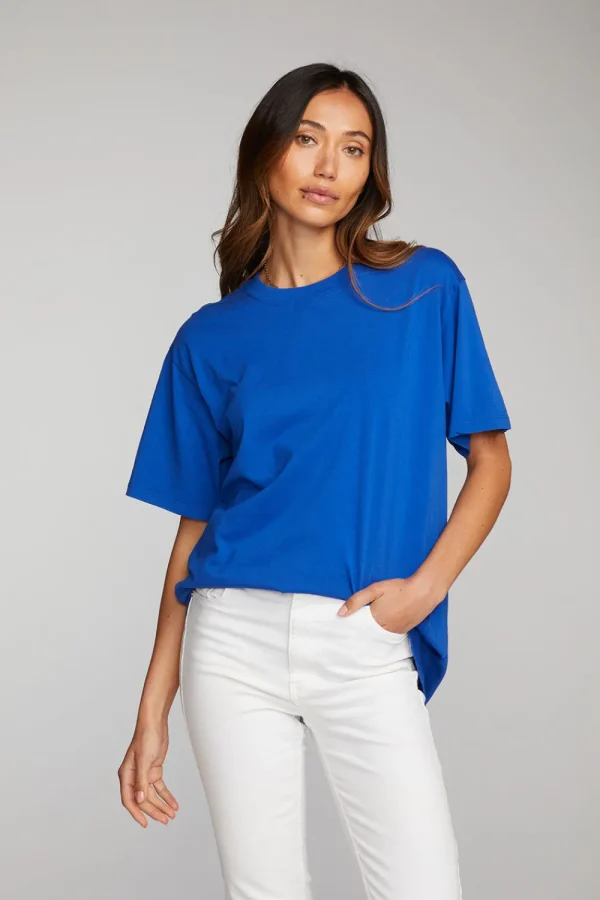 Store Cotton Jersey Short Sleeve Crewneck Tee Women Loungewear | Tops