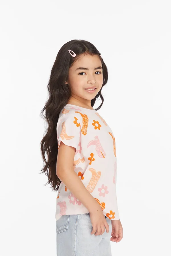 Discount Cowgirl Boots Girls Tee Kids Girls