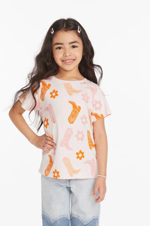 Discount Cowgirl Boots Girls Tee Kids Girls
