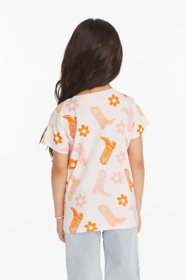 Discount Cowgirl Boots Girls Tee Kids Girls