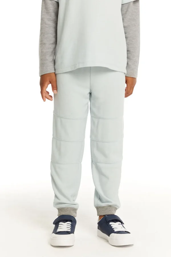 Hot Cozy Knit Blue Bird Pant With Seamed Panels Kids/BOY Boys