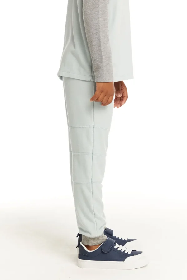 Hot Cozy Knit Blue Bird Pant With Seamed Panels Kids/BOY Boys