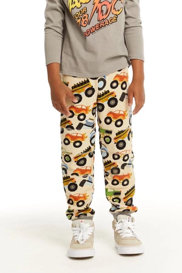 Discount Cozy Knit Monster Truck Pant With Seamed Panels Kids/BOY Boys