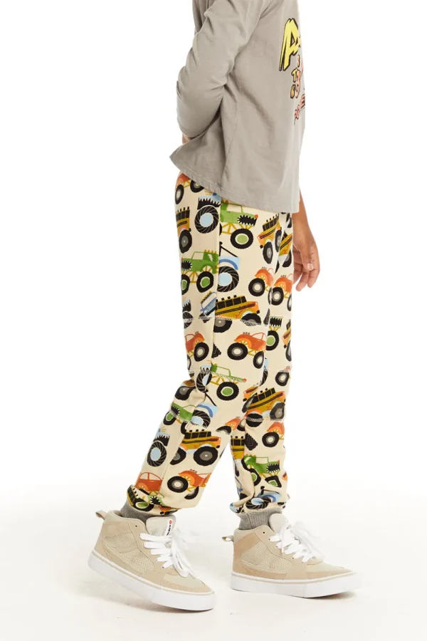 Discount Cozy Knit Monster Truck Pant With Seamed Panels Kids/BOY Boys
