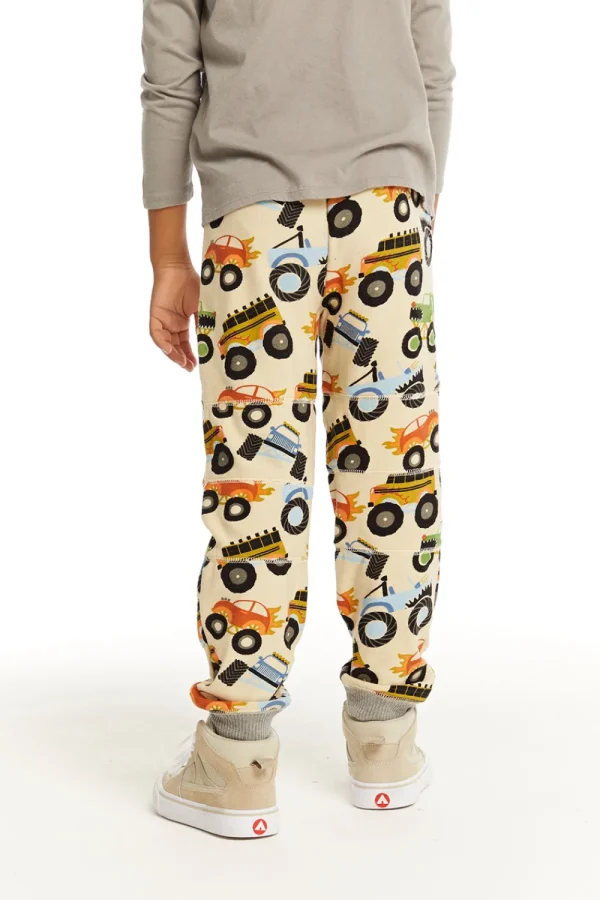 Discount Cozy Knit Monster Truck Pant With Seamed Panels Kids/BOY Boys