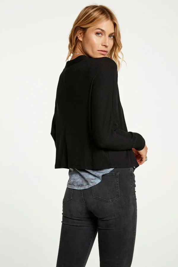 Best Cozy Rib Drop Shoulder Open Cardigan Women Outerwear | Tops