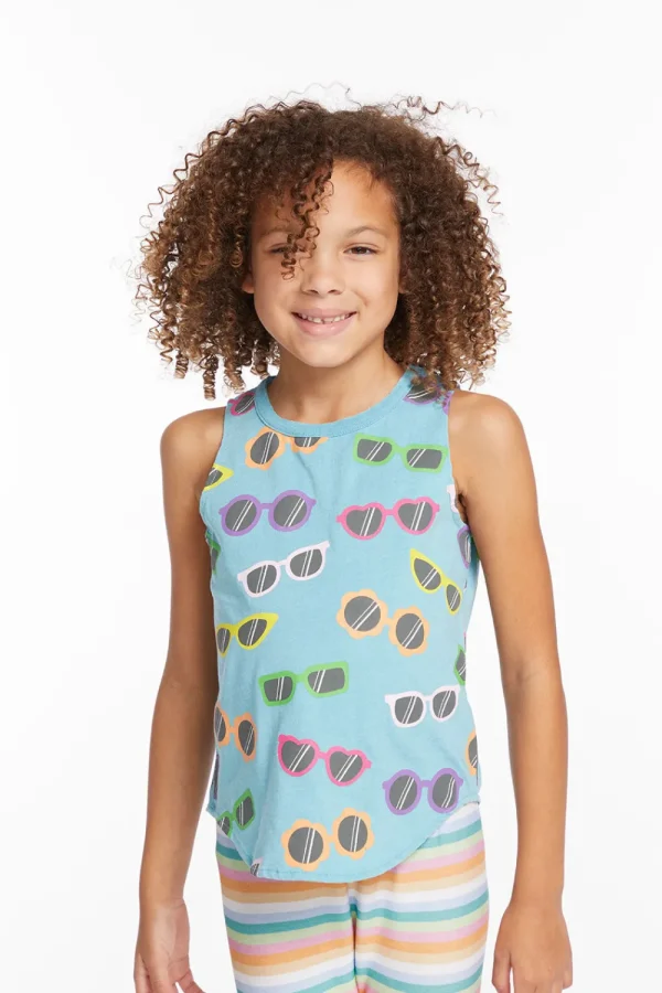 Best Sale Crazy Sunglasses Girls Vintage Jersey Shirttail Muscle Kids Girls