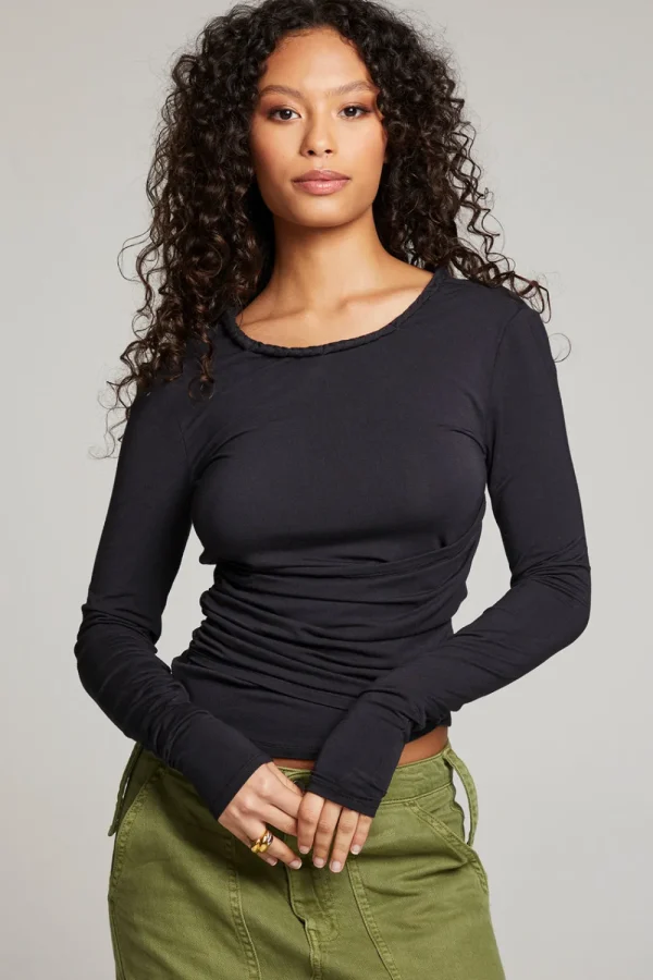 Sale Crime Licorice Long Sleeve Women Loungewear | Tops