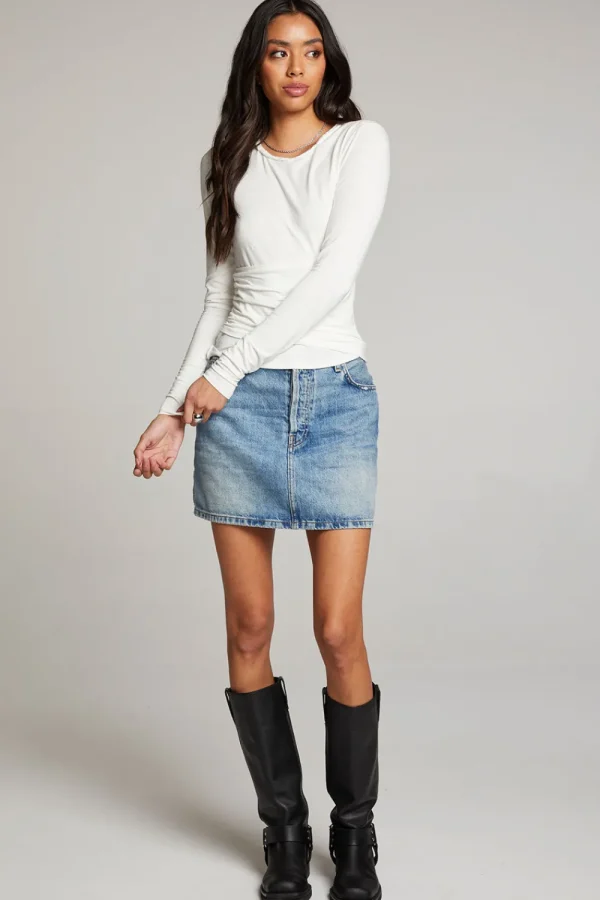 Outlet Crime White Long Sleeve Women Loungewear | Tops
