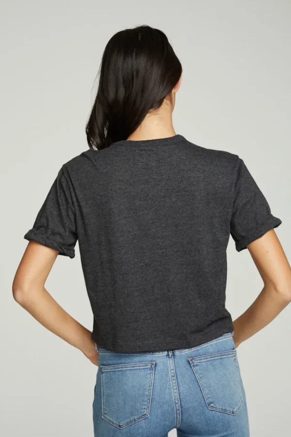 Shop Cropped Crew Neck Short Sleeve Tee Women Tops