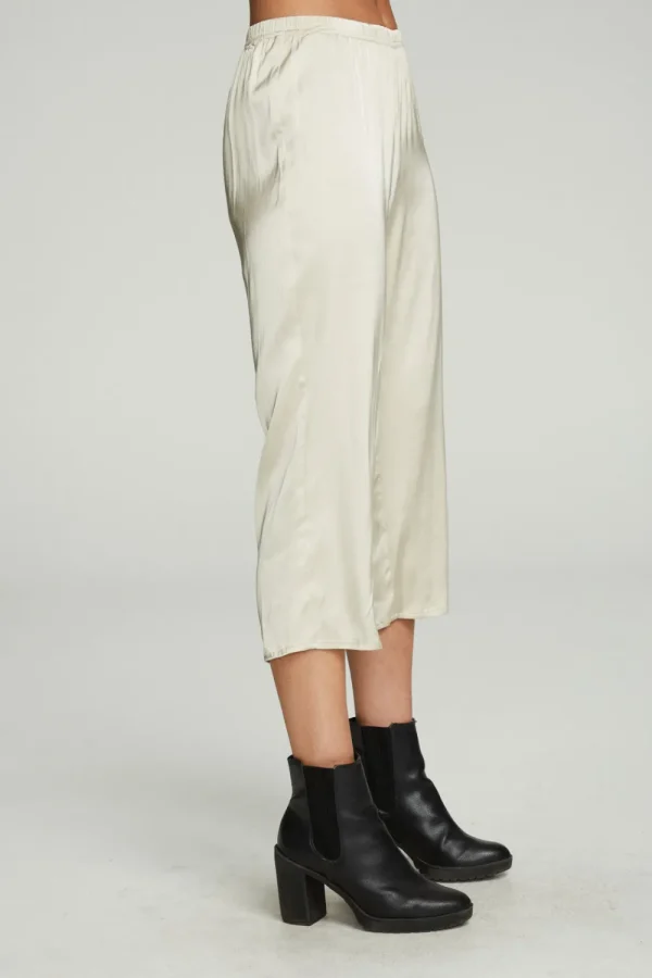 Cheap Cropped Wide Leg Culotte Women Bottoms