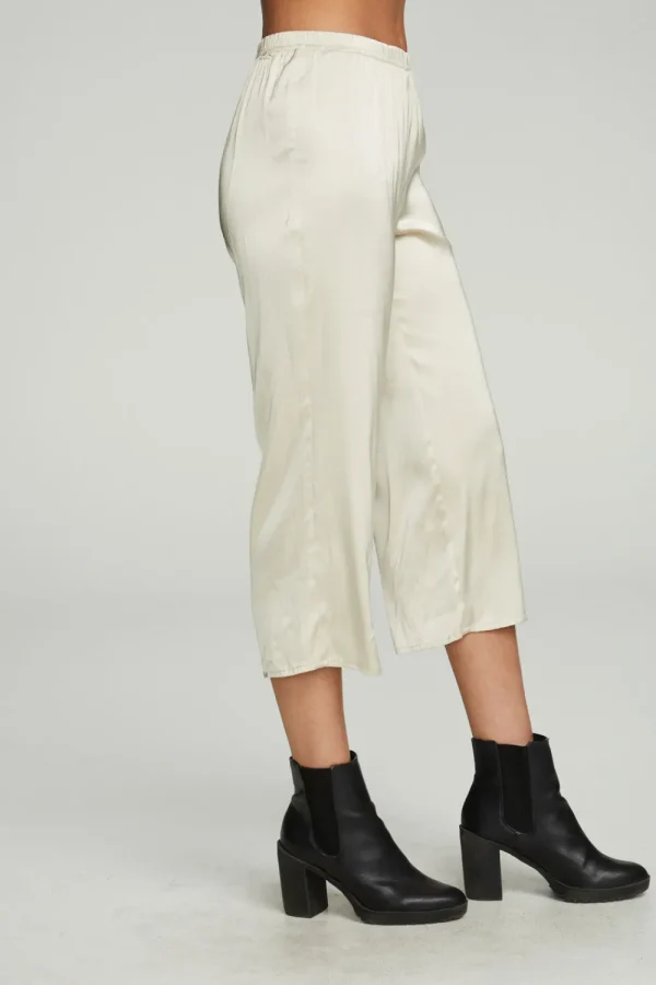 Cheap Cropped Wide Leg Culotte Women Bottoms