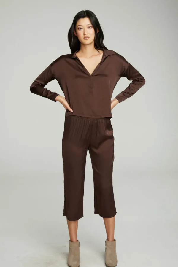 Flash Sale Cropped Wide Leg Culotte Women Bottoms