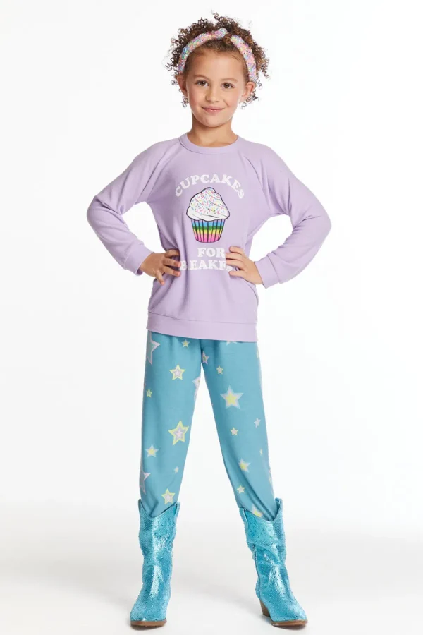 Discount Cupcakes For Breakfast Girls Pullover Kids Girls