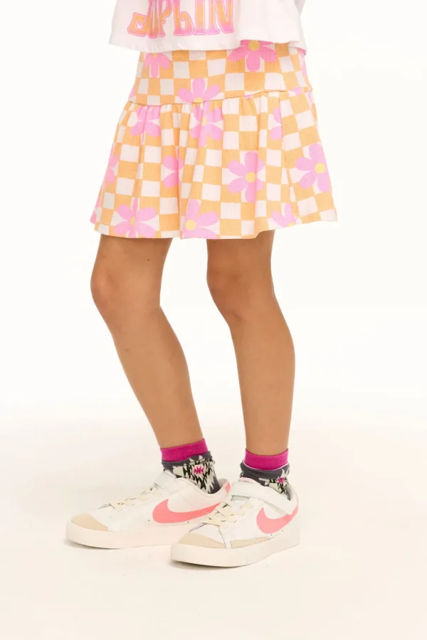 Shop Daisy Check Skirt Kids Girls