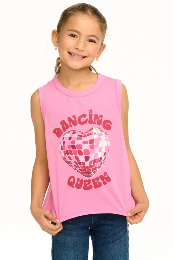 Fashion Dancing Queen Flouncy Tank Kids Girls