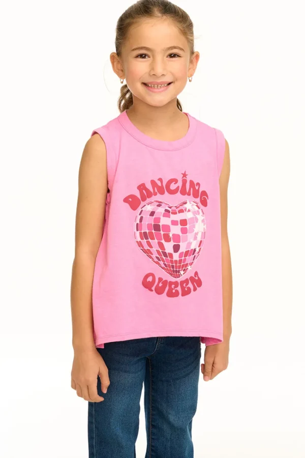 Fashion Dancing Queen Flouncy Tank Kids Girls