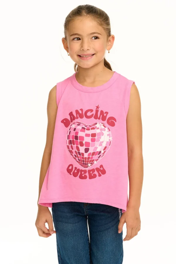 Fashion Dancing Queen Flouncy Tank Kids Girls