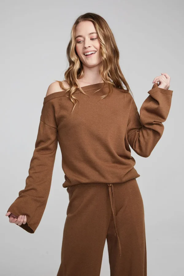 Shop Dani Deep Taupe Long Sleeve Women Loungewear